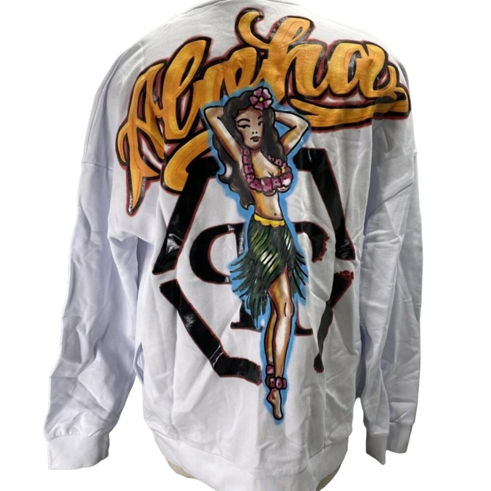 NEW PHILIPP PLEIN Men’s Graphic Pullover Sweatshirt